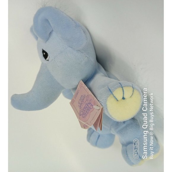 1997 Enesco Precious Moments 8" Tender Tails "Blue Elephant" Soft Plushie Luvey - Picture 5 of 12